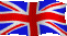 An animated picture of the UK Flag